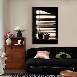 Tranh Canvas Treo Tường HÌnh Rèn Cửa Sổ Hoàng Hôn BH245 - Tranh Decor, Trang Trí Nhà, Homestay, Nhà Hàng, Quán Cafe