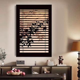 Tranh Canvas Treo Tường HÌnh Rèn Cửa Sổ Hoàng Hôn BH245 - Tranh Decor, Trang Trí Nhà, Homestay, Nhà Hàng, Quán Cafe