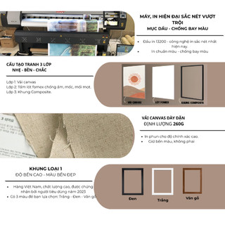 Tranh Canvas Treo Tường Hình Vẽ Trừu Tượng Khổ Vuông BH250 - Tranh Decor, Tranh Trí Phòng Khách, Phòng Ngủ, Homestay