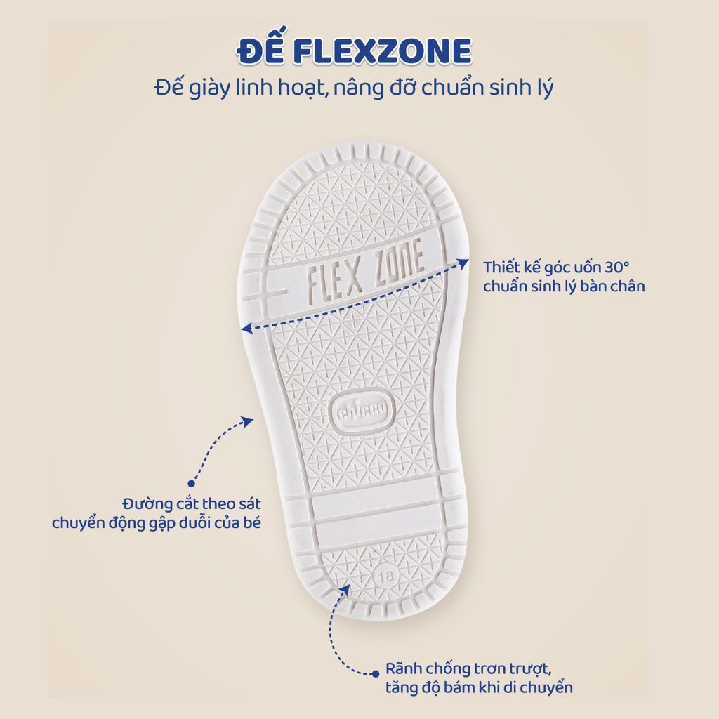 Sandal tập đi trẻ em Chicco Fenis hoa sắc màu