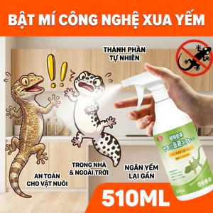 🦎 Xịt 1 lần, tắc kè & thằn lằn hết sạch 510ml – Chiết xuất thảo dược, an toàn 100%, hiệu quả rõ rệt ✅