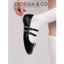 - Giày búp bê nữ balletcore quai ngang phối nơ kiểu dáng basic cao 1cm màu kem - EL119