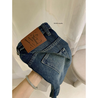 𝐏𝐡𝐢𝐞𝐧 𝐖𝐆𝐖𝐄 | (Sẵn) w9090 Quần Jean Cạp Bẻ Thời Trang Phong Cách Ống Suông