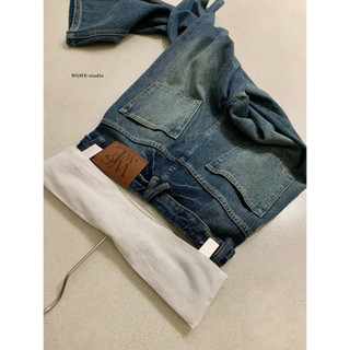 𝐏𝐡𝐢𝐞𝐧 𝐖𝐆𝐖𝐄 | (Sẵn) w9090 Quần Jean Cạp Bẻ Thời Trang Phong Cách Ống Suông