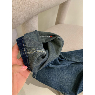 𝐏𝐡𝐢𝐞𝐧 𝐖𝐆𝐖𝐄 | (Sẵn) w9090 Quần Jean Cạp Bẻ Thời Trang Phong Cách Ống Suông