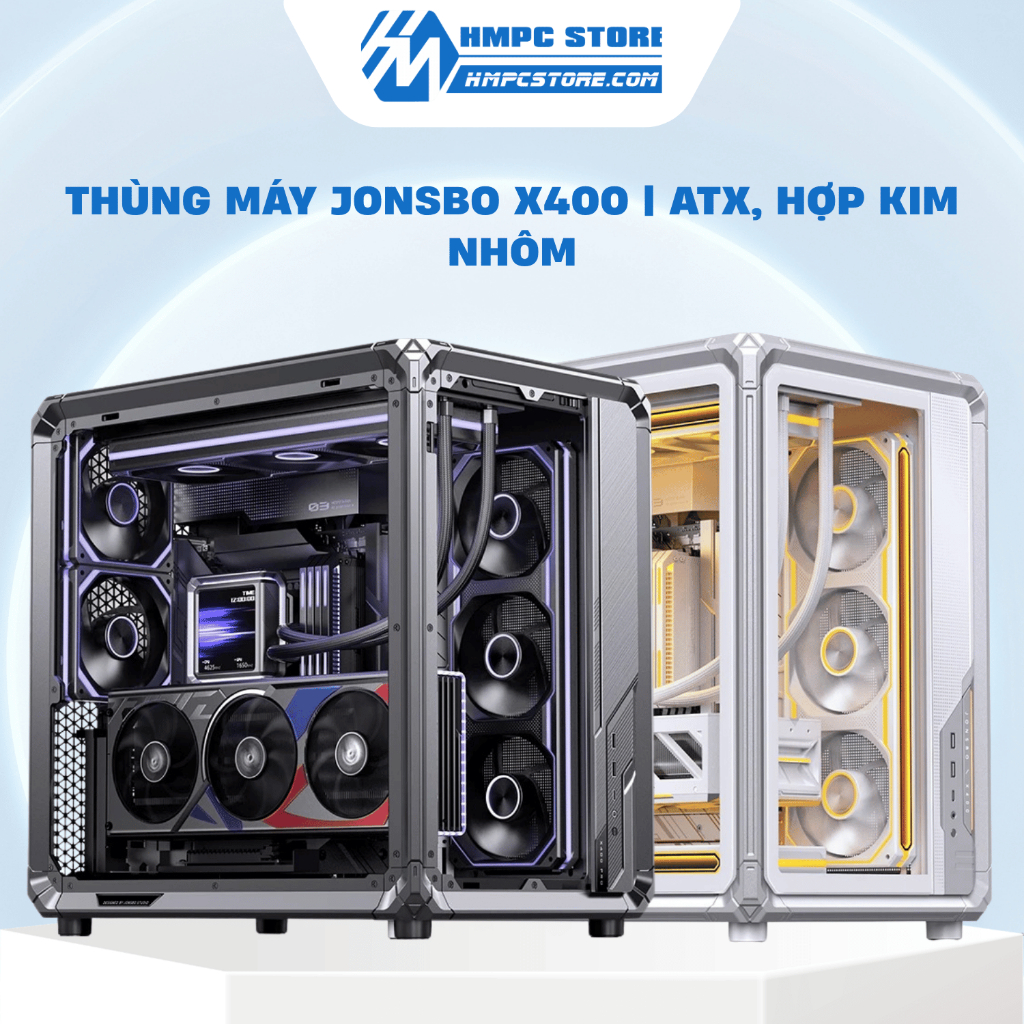 Case - Thùng máy Jonsbo X400 | ATX, Hợp kim nhôm, bảo hành 12 tháng ...