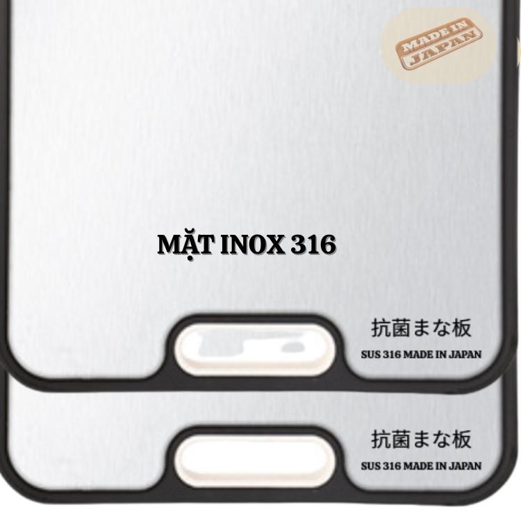 Thớt nhà bếp cao cấp kháng khuẩn 2 mặt Inox 316 hàng nhạp bãi Japan chưa qua sử dụng