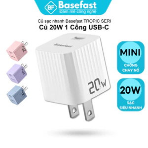 Củ sạc nhanh 20W Basefast Mini chống quá tải nhiệt cho 11 12 13 14promax/android
