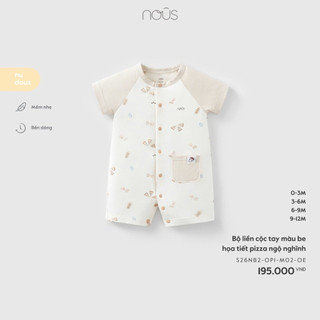 0-9m | Nous Bộ liền cộc cao cấp cho bé trai và bé gái chất liệu mềm mịn mỏng nhẹ an toàn với da bé mặc mùa hè