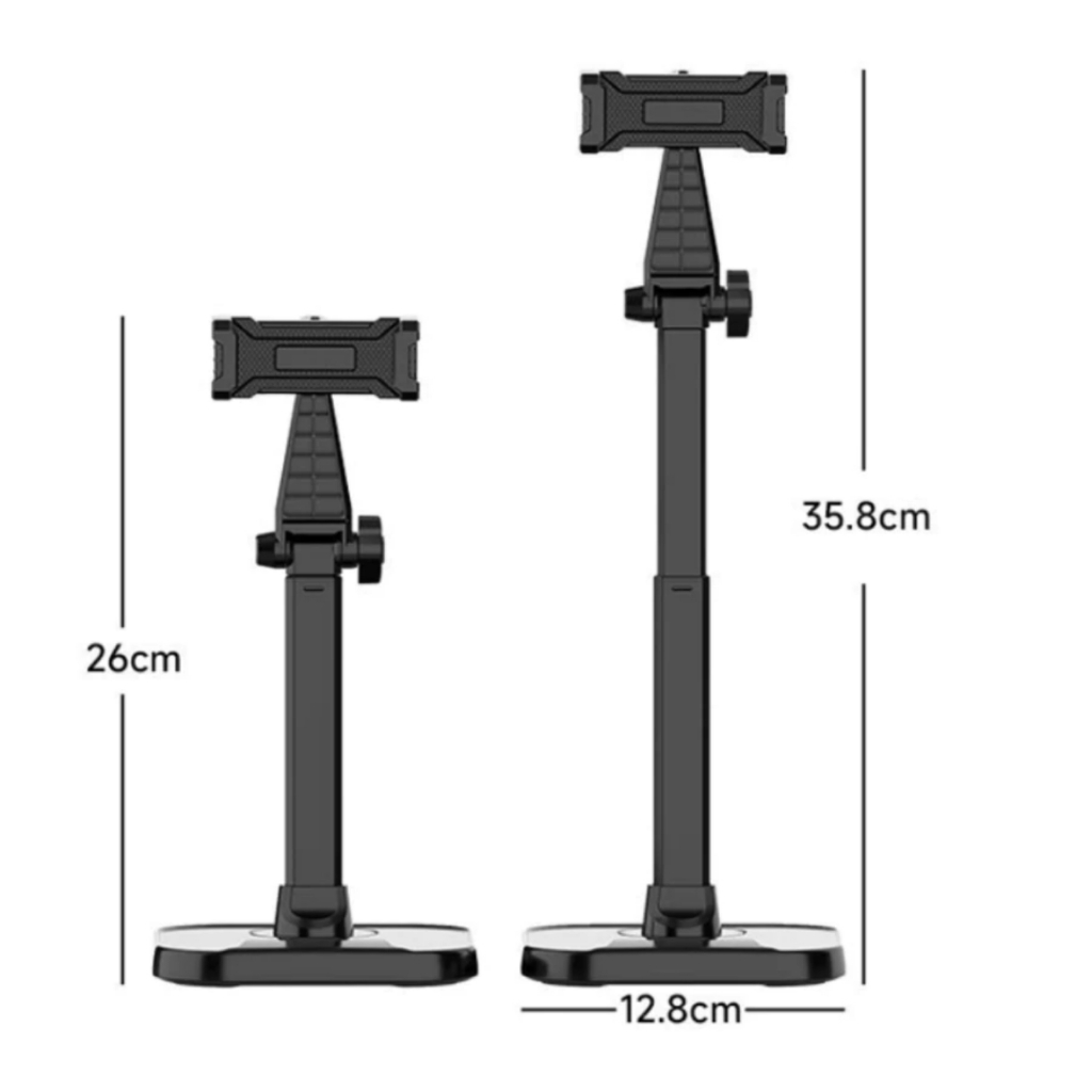 Giá Đỡ Điện Thoại Cao Cấp Xoay 360 VTEK GD06 Phù Hợp Mọi Nhu Cầu Kẹp Chắc Chắn Bền Đế Đúc Kim Loại Nguyên Khối