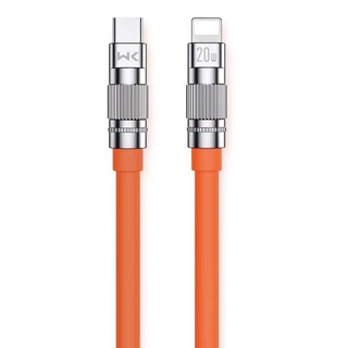 Cáp sạc nhanh silicon Wekome WDC-187 TypeC to Laining PD 20W, dài 1M - Hàng Chính Hãng