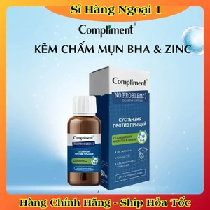 Dung Dịch Kẽm Chấm Mụn Compliment Salicylic Acid&Kẽm - Giảm Sưng Đỏ, Kiềm Dầu, Ngừa Thâm Sẹo 27ml của Nga