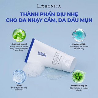 Sữa Rửa Mặt Dịu Nhẹ Ph 5.5 La bonita Vital Panthenol Gel Cleanser Cho Da Nhạy Cảm, Mụn 50g