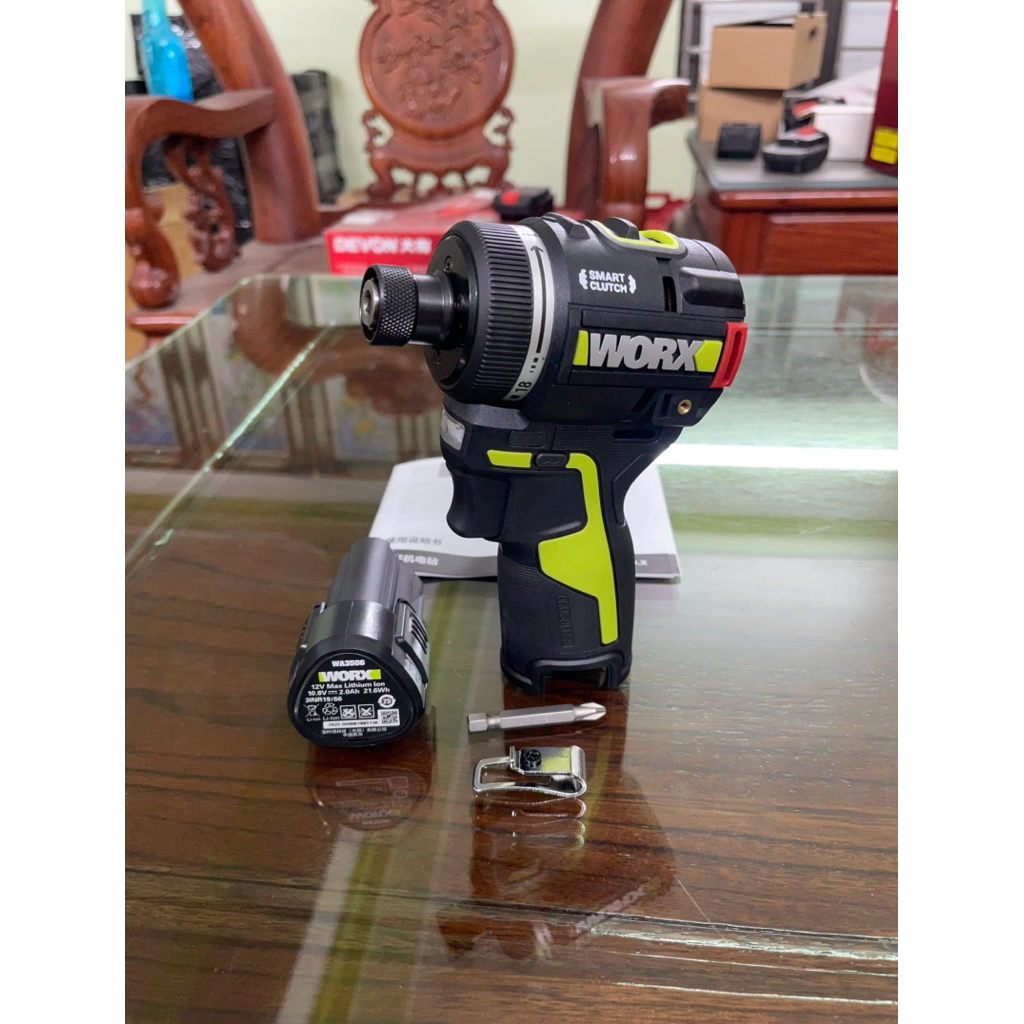 Máy bắn vít WORX dùng pin 12V WU139 chính hãng