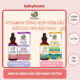 Vitamin tổng hợp hữu cơ Mary Ruth's Toddler Multivitamin Liquid Drops 60ml cho bé