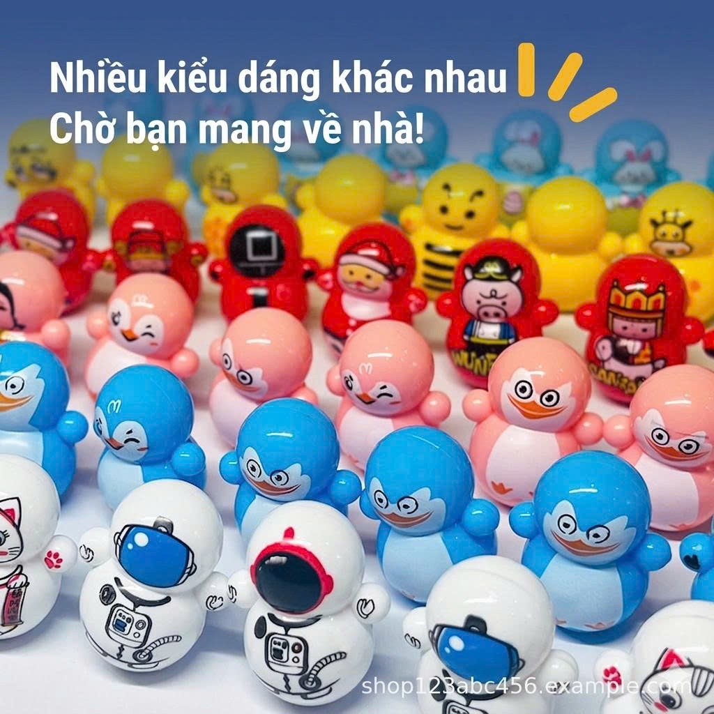 ✨Set 50 -100 Lật đật mini squid game đồ chơi cho bé nhiều mẫu dễ thương
