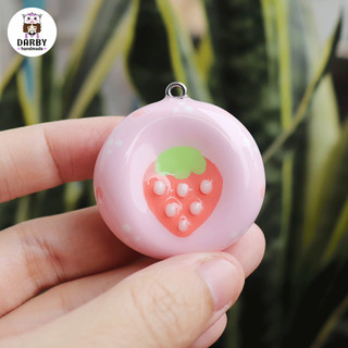 (Worry Stone LOẠI CAO CẤP) - Móc khóa đồ chơi giảm căng thẳng, lo lắng - Dâu Tây