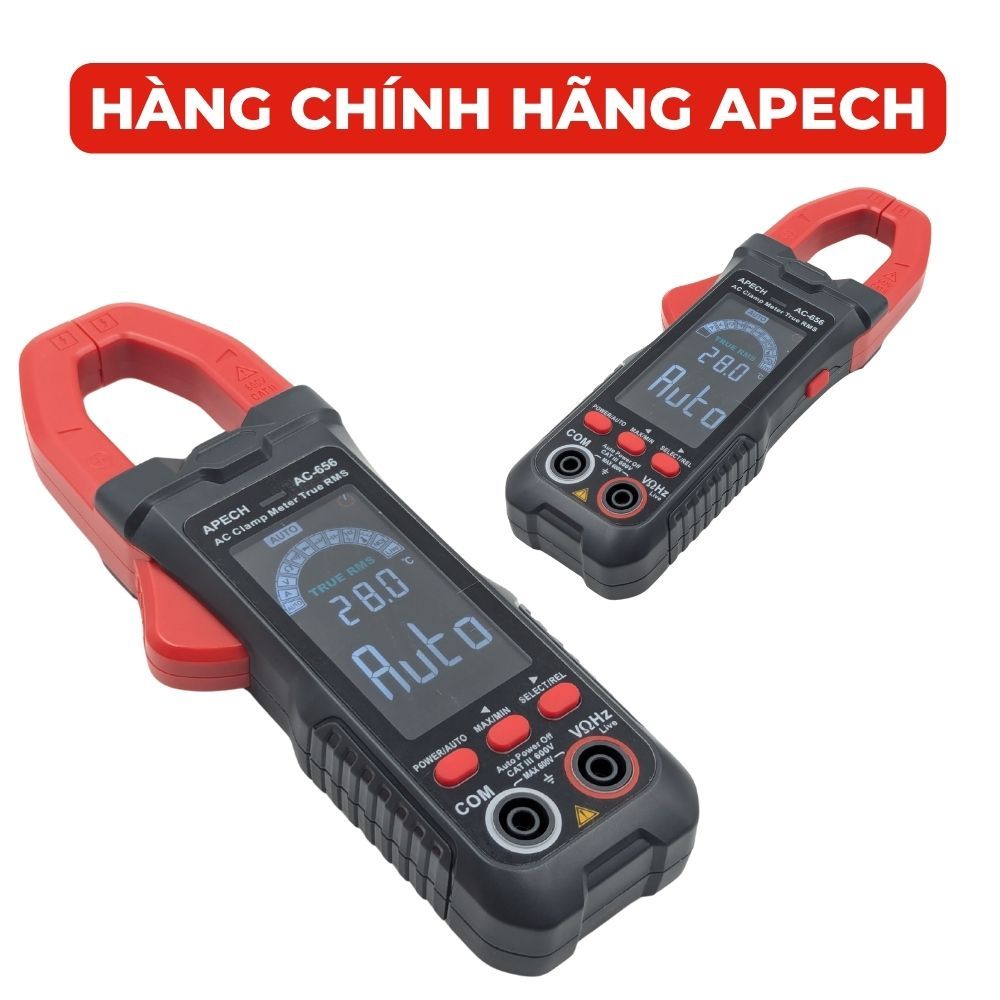 Đồng Hồ Kẹp Vạn Năng APECH AC-656 Tích Hợp True RMS Thiết Kế Gọn Nhẹ Đa Chức Năng Đo