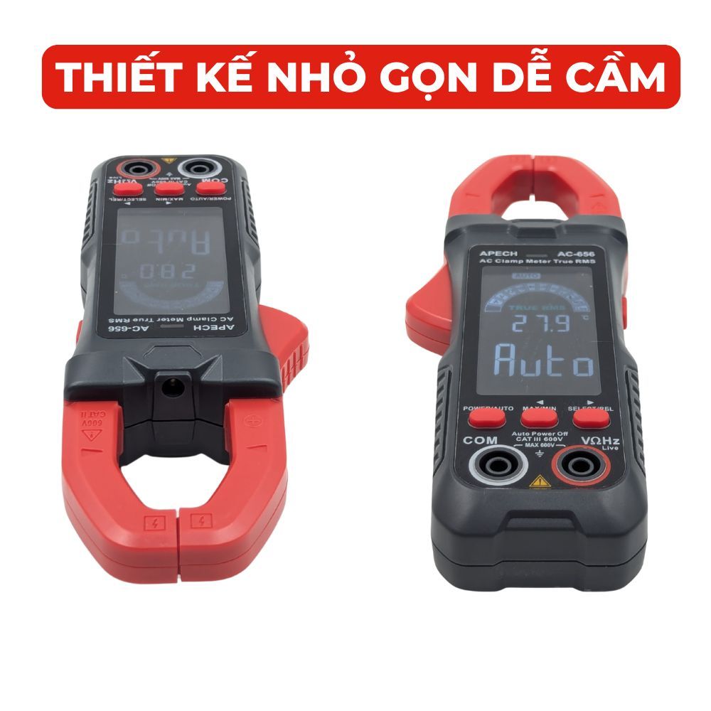 Đồng Hồ Kẹp Vạn Năng APECH AC-656 Tích Hợp True RMS Thiết Kế Gọn Nhẹ Đa Chức Năng Đo