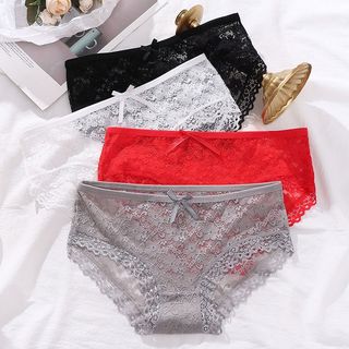 Quần lót nữ ren lưới gợi cảm cạp vùa tôn dáng đáy lót 2 lớp kháng khuẩn kiểu dáng sexy DEVARI L104