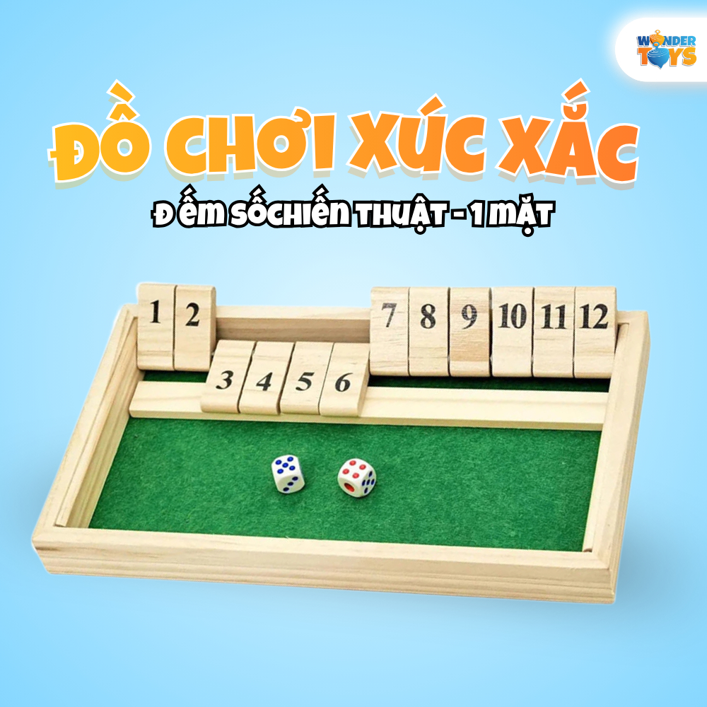 Đồ Chơi Xúc Xắc Lật Thẻ WonderToys, Đồ Chơi Xúc Xắc Trí Tuệ Bằng Gỗ Phát Triển Tư Duy Logic Cho Trẻ