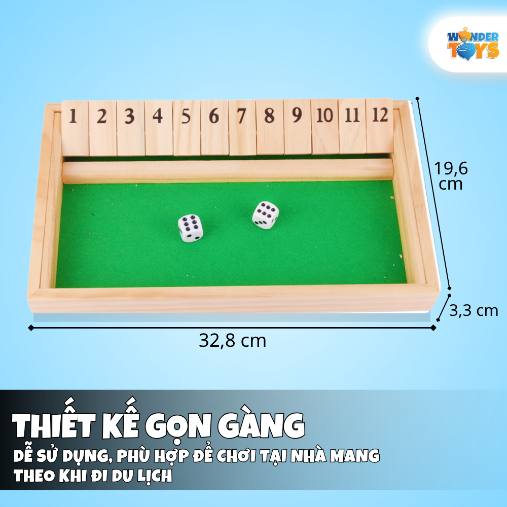 Đồ Chơi Xúc Xắc Lật Thẻ WonderToys, Đồ Chơi Xúc Xắc Trí Tuệ Bằng Gỗ Phát Triển Tư Duy Logic Cho Trẻ