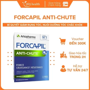 Viên uống giúp giảm rụng, kích thích mọc tóc Arkopharma Forcapil Anti-chute (hộp 30 viên)
