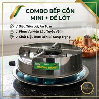 Combo Bếp Cồn Mini + Đế Lót Siêu Tiện Lợi, An Toàn – Phục Vụ Món Lẩu – HùngHome