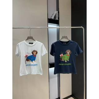 Áo phông cotton cổ tròn cộc tay hình chó Magicpuppy form babytee #20180