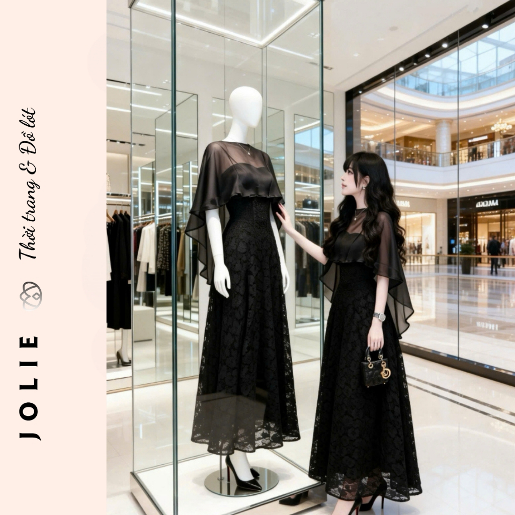 Đầm Ren Trắng Kết Cánh Tiên JOLIE - Vẻ Đẹp Sang Trọng & Đài Các