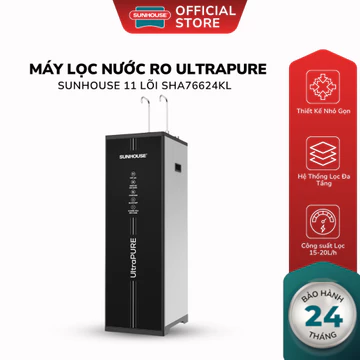 Máy Lọc Nước RO UltraPURE Sunhouse 11 Lõi SHA76624KL - 3 Chế Độ Nước Nóng Lạnh RO, Bảo Hành 2 Năm