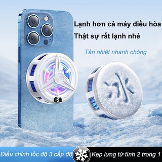 Quạt Tản Nhiệt Điện Thoại T2 - Hút Nam Châm, Làm Lạnh Bán Dẫn Siêu Tốc, Cooler Gaming Live Stream, Chống Giật Lag