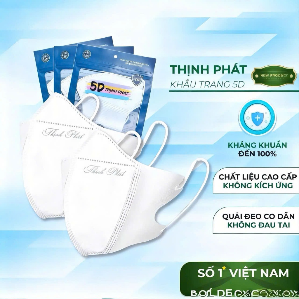 200 Chiếc 5D  + Tặng 50 Chiếc , Khẩu Trang Cao Cấp,Chống Nắng, Bụi Mịn, Tia UV