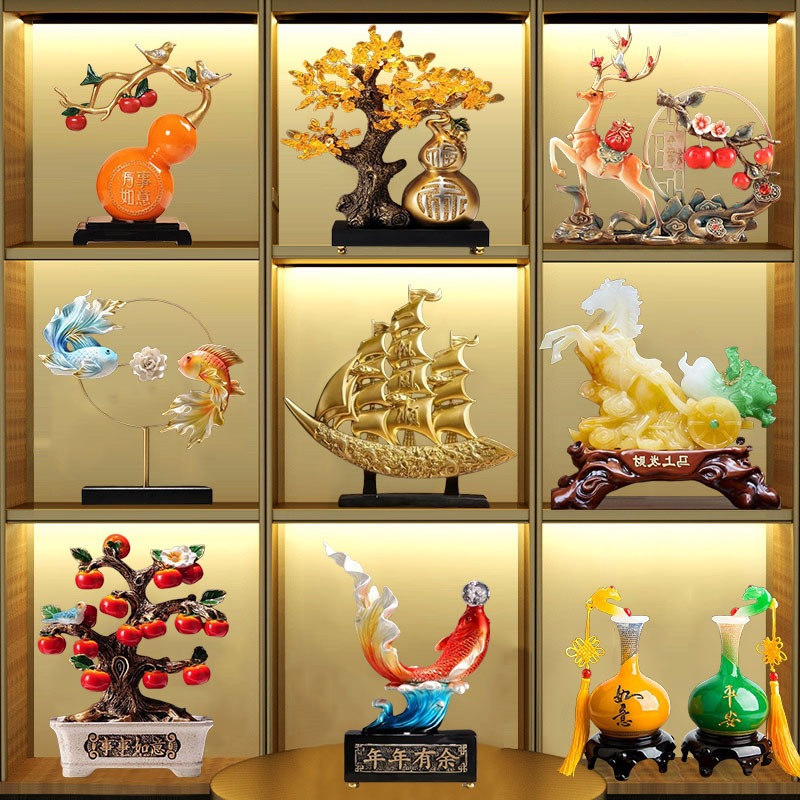 Bộ tượng các mẫu phong thủy tài lộc decor nhà cửa