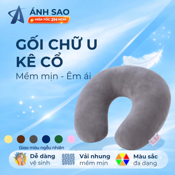 Gối Chữ U Kê Cổ Ánh Sao Du Lịch Văn Phòng Gối Kê Cổ Chữ U Mềm Êm Gối Kê Cổ Ngủ Trưa Gối Đeo Cổ Gối Quàng Cổ Tiện Lợi