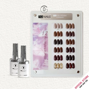 Set sơn gel 12 màu Nâu socola sang trọng thương hiệu TG