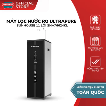 Máy Lọc Nước RO UltraPURE Sunhouse 11 Lõi SHA76624KL - 3 Chế Độ Nước Nóng Lạnh RO, Bảo Hành 2 Năm