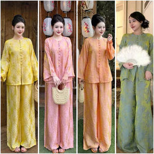 PHÁP PHỤC TẰM THỌ ÁNH KIM – DÁNG BÀ BA SUÔNG CÚC BỌC TIỂU THƯ | ĐỒ LAM AN NHIÊN