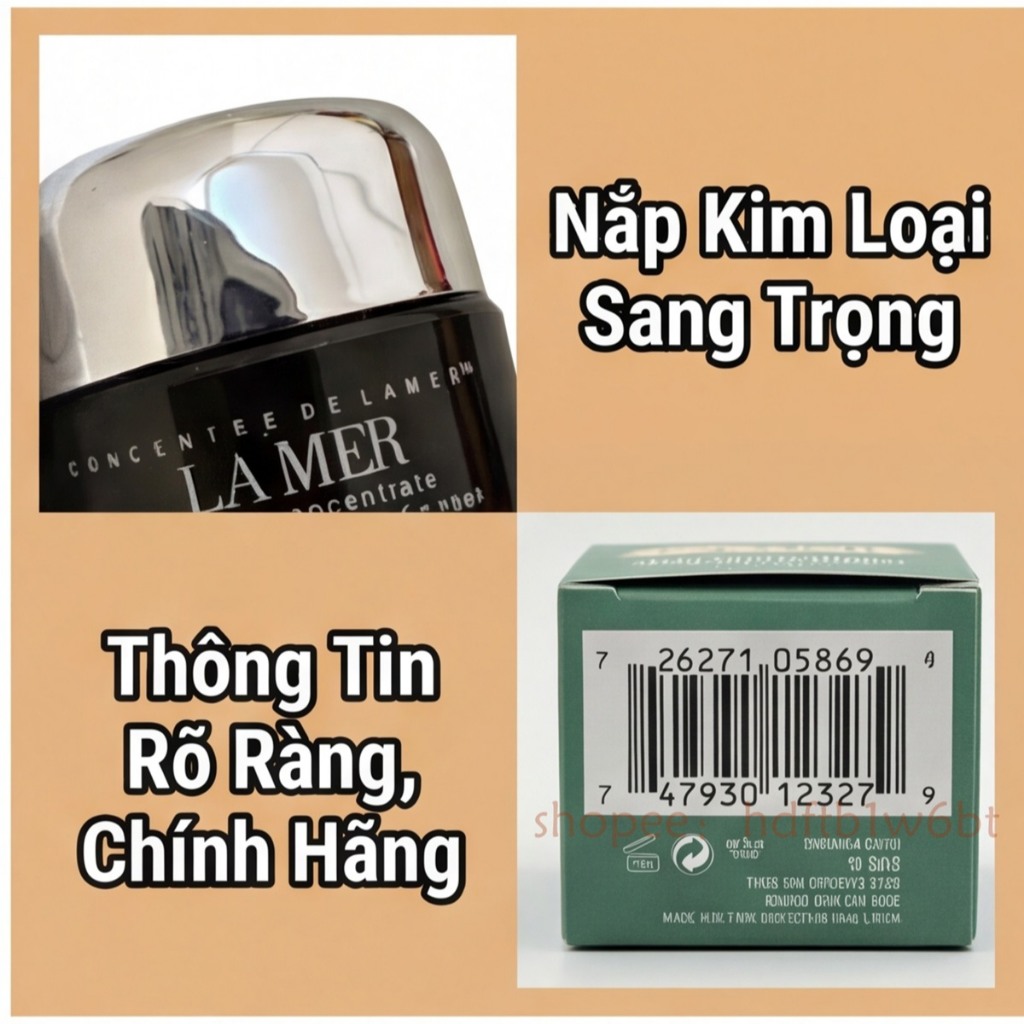 1【Còn hàng】LA MER THE EYE CREAM CONCENTRATE 5ml Kem dưỡng mắt Bọng mắt Serum mắt Repair Barrier