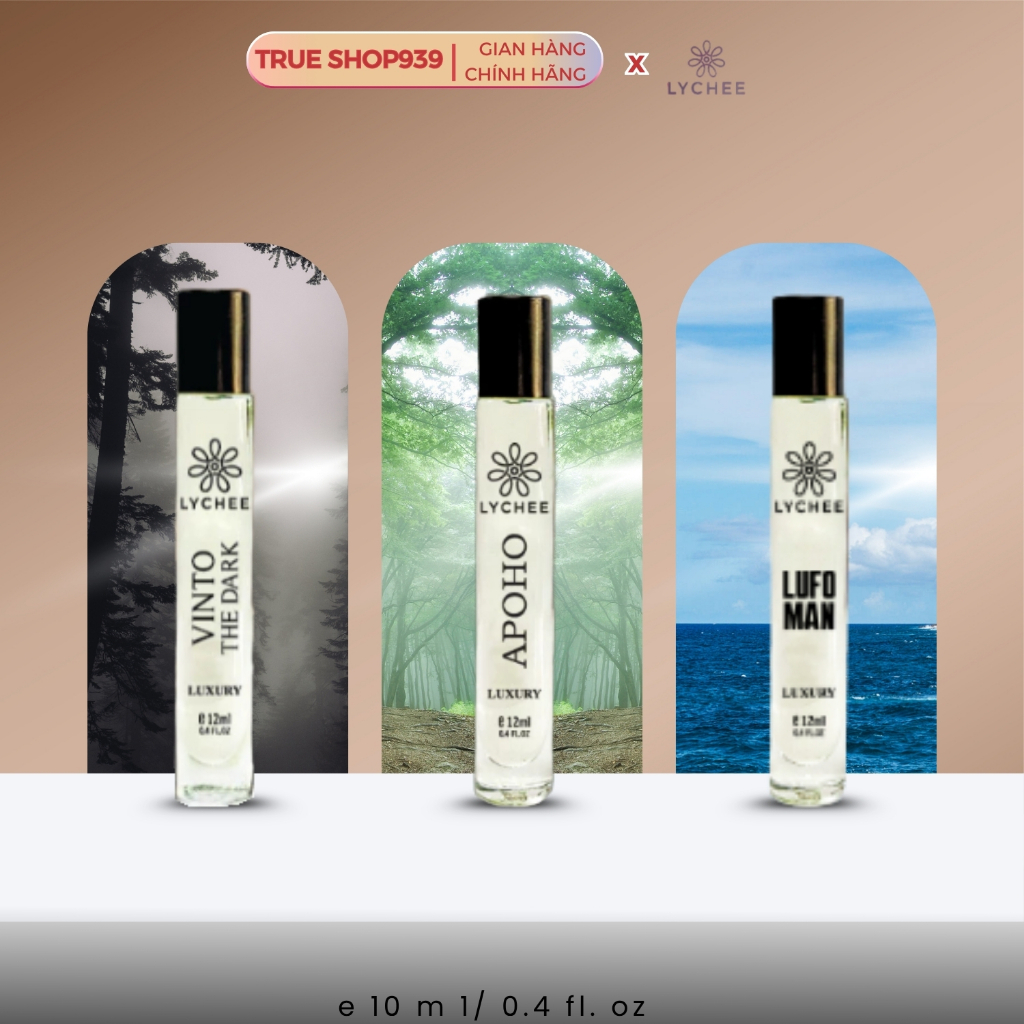 Nước Hoa lăn thơm lâu ngọt ngào LYCHEE Tinh Dầu Pháp cho nam & nữ 10ml