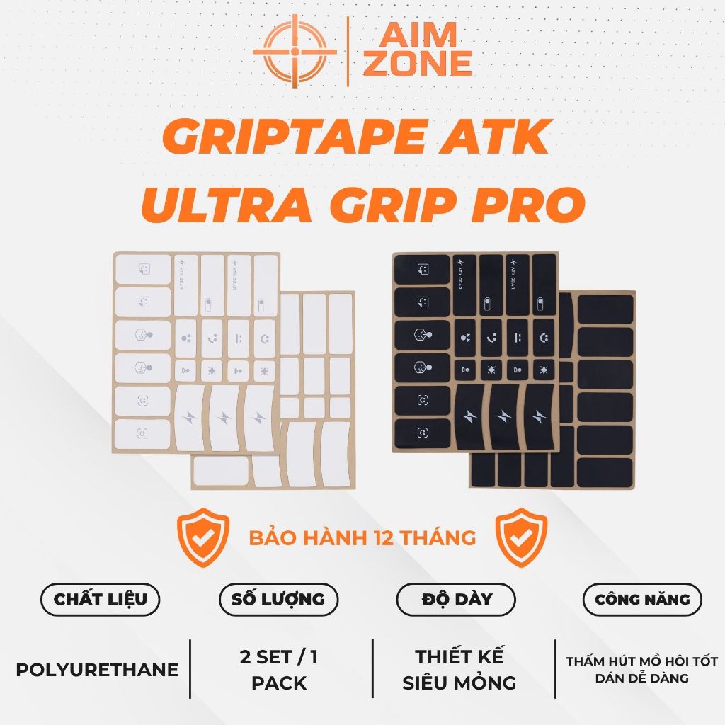[HỎA TỐC] Miếng Dán Chuột ATK Grip Tape 0.3mm Chống Trượt | Keo 3M Cao Cấp | Tăng Độ Bám Cho Chuột | BigBuy360 - bigbuy360.vn