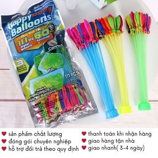 Bóng Nước Bơm Nhanh Tự Buộc Chùm 111 Quả Đồ Chơi Xả Stress Mùa Hè Timo DDK29