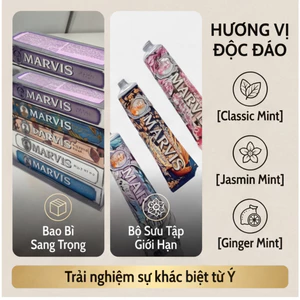 Còn hàng/hàng chính hãng MARVIS Ý 85ml The Hermès trong giới kem đánh răng chống sâu răng mới về
