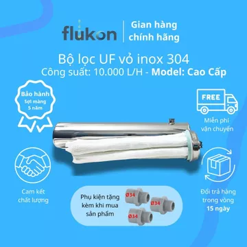 Bộ Lọc Nước UF 10000L/H Aquapure Lọc Nước Đầu Nguồn, Nước Máy, Giếng Khoan, Nước Sông