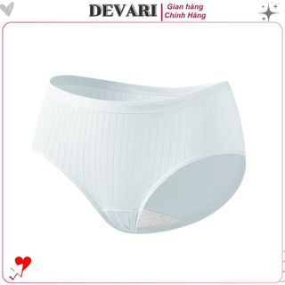 Quần lót nữ cotton găn tăm kháng khuẩn co giãn vừa phải kiểu dáng basic màu sắc pastel DEVARI L562