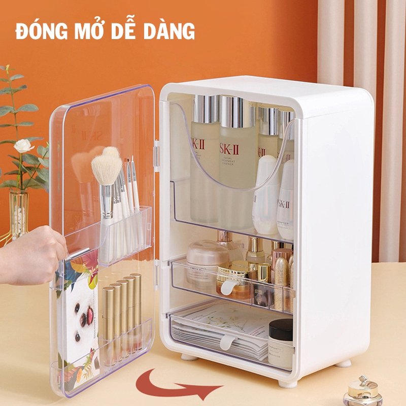 Kệ Đựng Mỹ Phẩm YTC  Cao Cấp Loại Lớn Chống Bụi Chống Nước Tiện Lợi