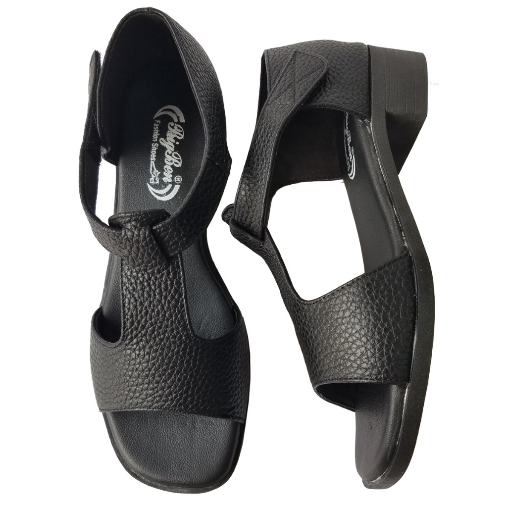 Giày Sandal Cao Gót Nữ Da Bò Thật BIGGBEN Cao 4 Phân HKD773
