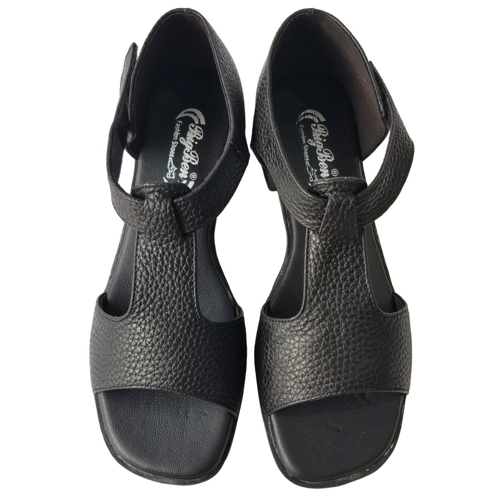Giày Sandal Cao Gót Nữ Da Bò Thật BIGGBEN Cao 4 Phân HKD773