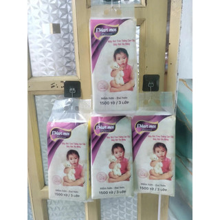 Combo Khăn Giấy Rút Treo Tường E’Mart Mos 1500 Tờ 3 Lớp 155x200mm Cty Giấy Thành Công (Tặng Kèm Móc Treo)