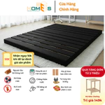 Giường pallet gỗ thông Behomes cao 10-20cm đã xử lí ẩm mốc mối mọi [Gỗ mới - Hàng Sơn PU - Chân Hộp Kín - Nan 13cm] — ảnh 1